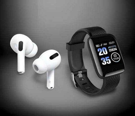 Bluetooth Wireless Earbuds & Smart Watch