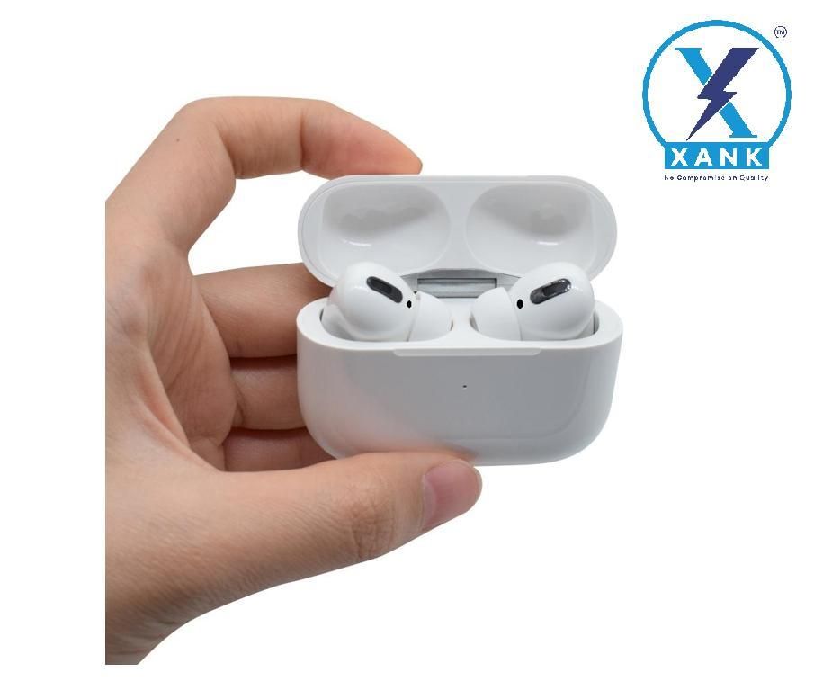 Air-pods Pro with Wireless Charging Case with Sensor Enabled Bluetooth Headset (White, True Wireless)