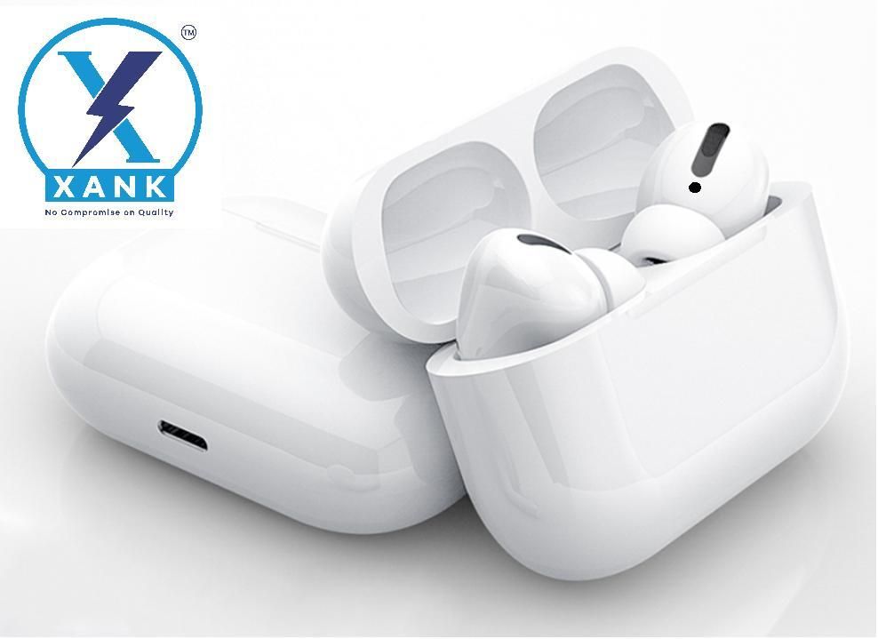 Air-pods Pro with Wireless Charging Case with Sensor Enabled Bluetooth Headset (White, True Wireless)