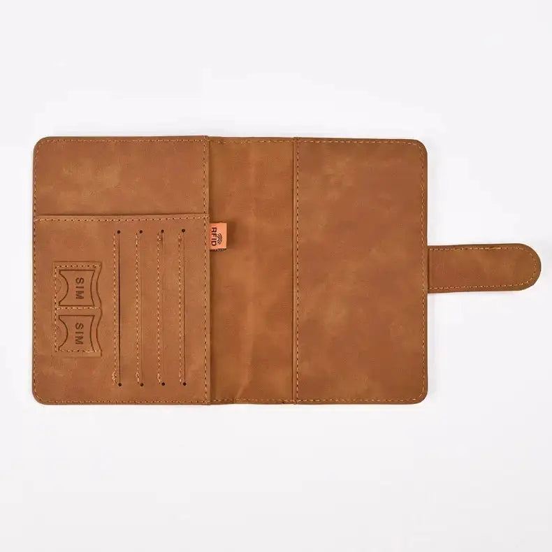 Passport and Card Holder Leather