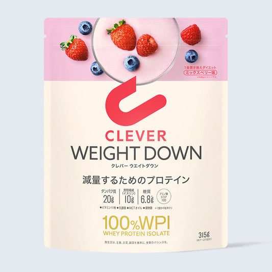 PROTEIN [1 MEAL REPLACEMENT DIET 100% WPI] MIXED BERRY FLAVOR CLEVER WEIGHT DOWN 315G