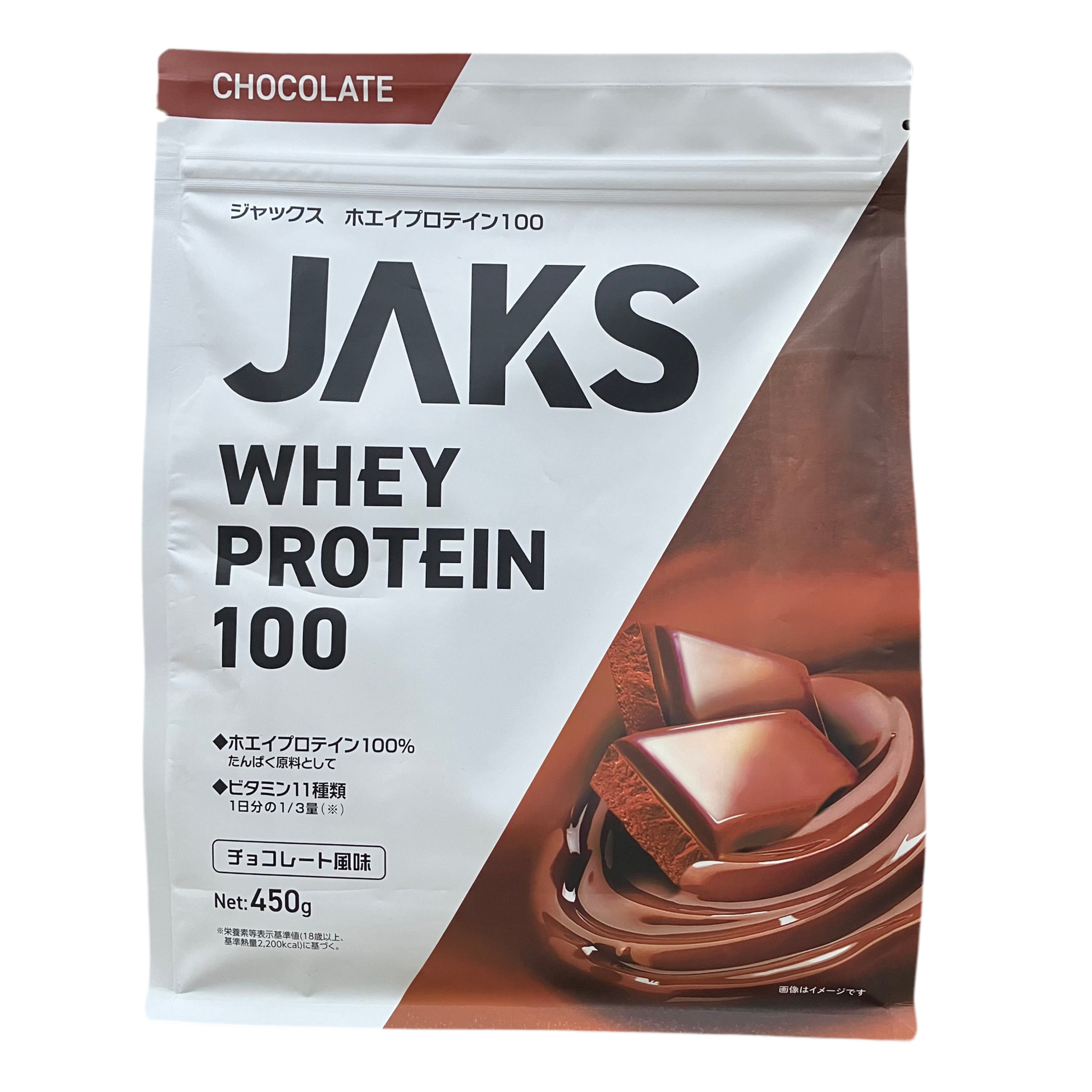 Jack's Whey Protein 100 Chocolate Flavor 450g – Made in Japan Product Image
