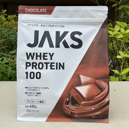 Jack's Whey Protein 100 Chocolate Flavor 450g – Made in Japan Product Placed outdoor 4